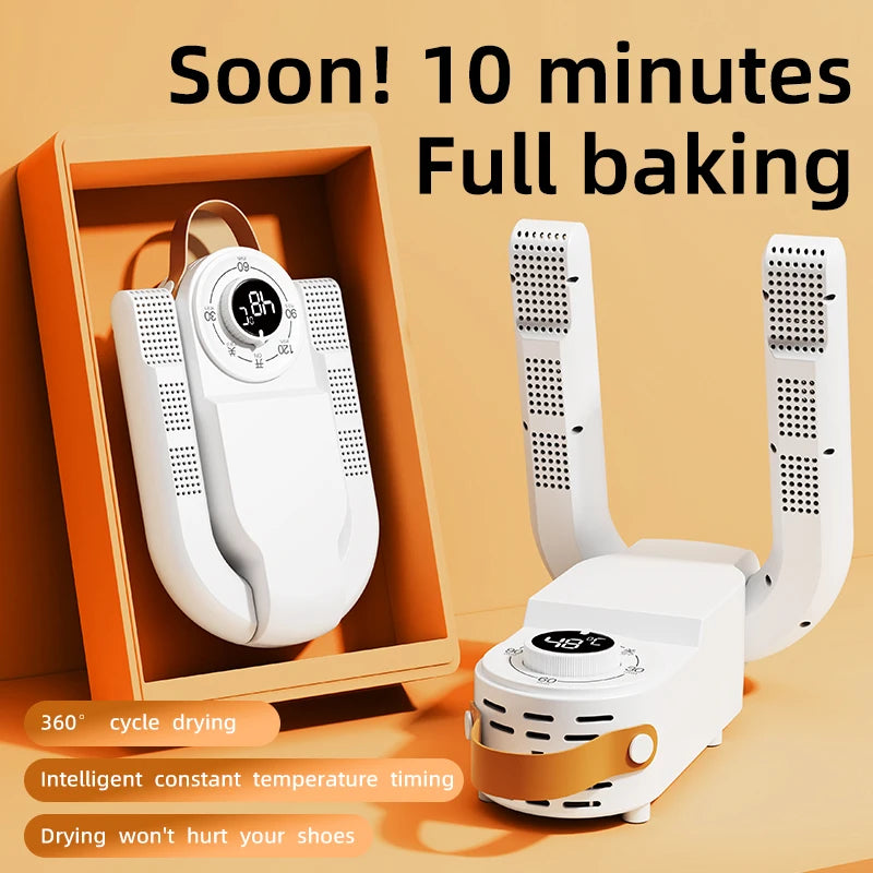 Iawesome New Good Intelligent Shoe Dryer Quick Drying Deodorizing Sterilizing Adjustable Timer Household Shoe Warmer and Heater