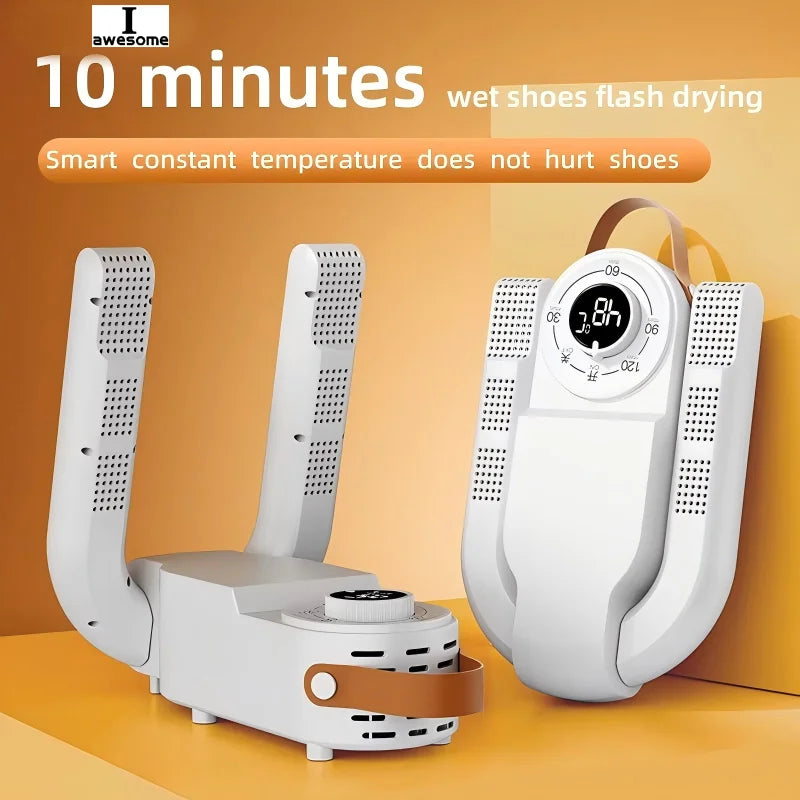 Iawesome New Good Intelligent Shoe Dryer Quick Drying Deodorizing Sterilizing Adjustable Timer Household Shoe Warmer and Heater